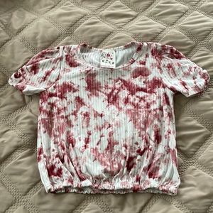 Red and white shirt